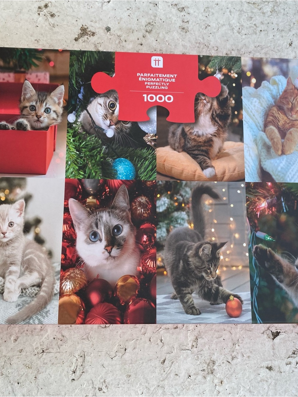 3 for $10 - Cat Puzzle 1000 Piece Christmas Cute